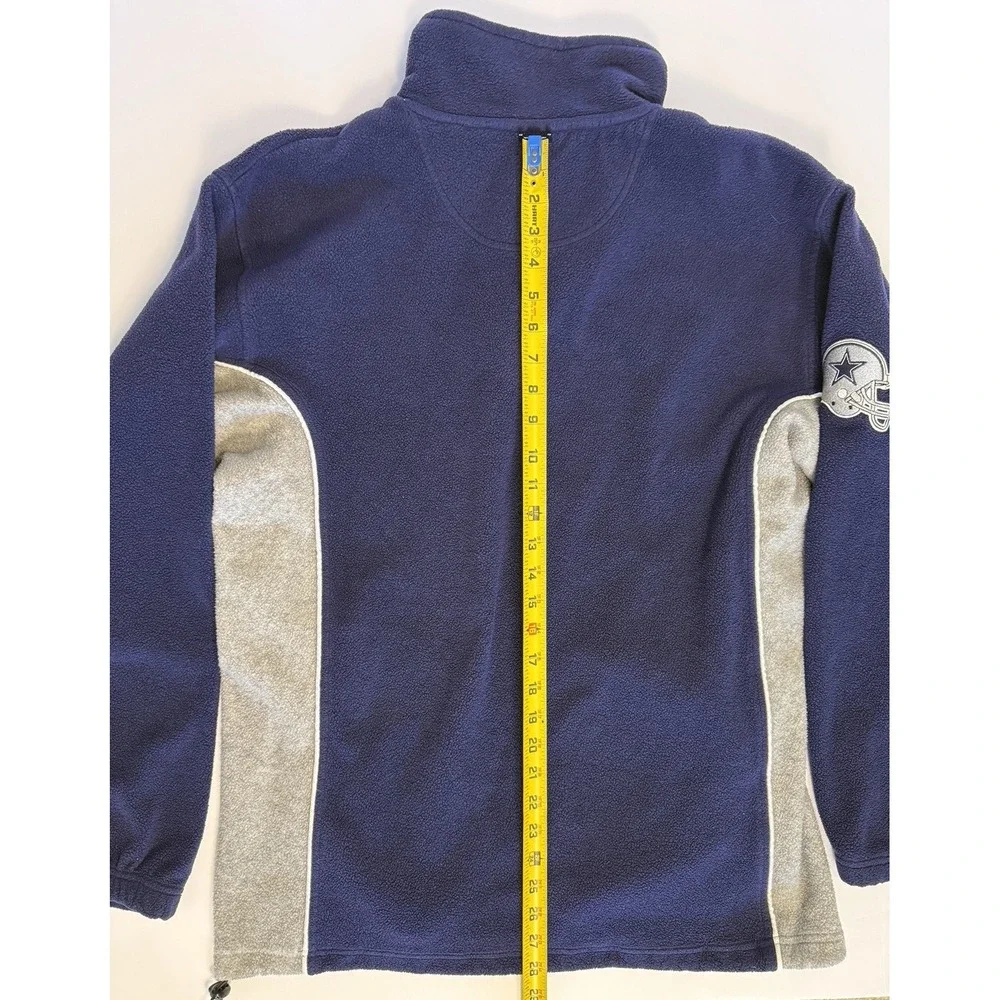 Vintage Dallas Cowboys 1/4‎ Zip Sweatshirt Blue Gray Men's L Pullover NFL